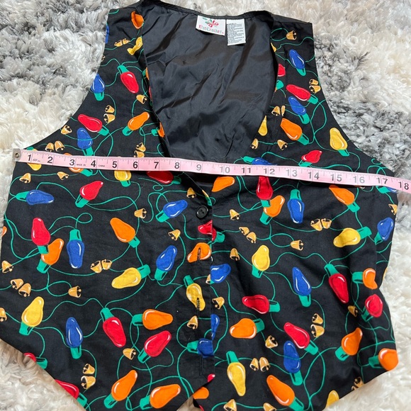 Vintage Retro Unisex Nutcracker Christmas Lights Vest - Picture 5 of 6